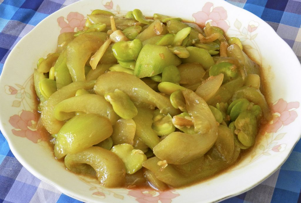 Pepino con habas (1)